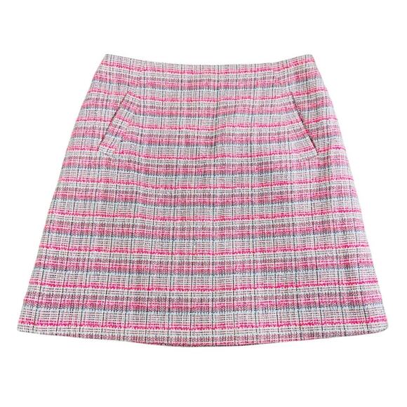 Halogen Pink Tweed Skirt Sz 8 Short Lined Front Pockets Career Wear Coquette - Picture 7 of 8